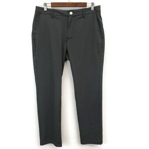 Bonobos Golf Mens Gray Pants Size 33X30 Straight Leg Slim Stretch Athletic